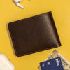 Premium Color Leather Wallet - Brown Clay