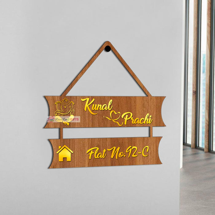 Unique Wooden Home Name Plates | love craft gift