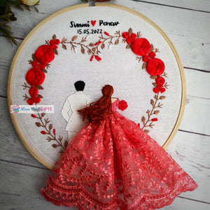 Special Embroidery Hoop For Couple | love craft gift