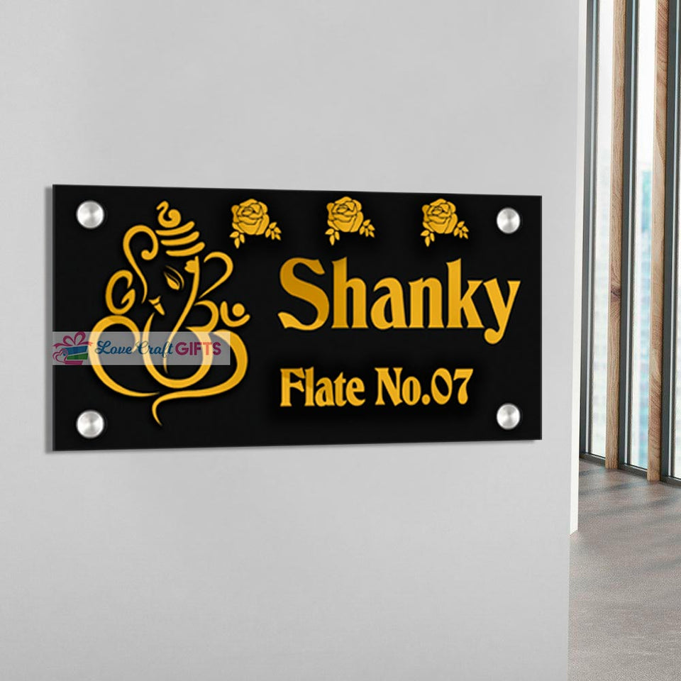 Modern Acrylic Home Name Plates | love craft gift