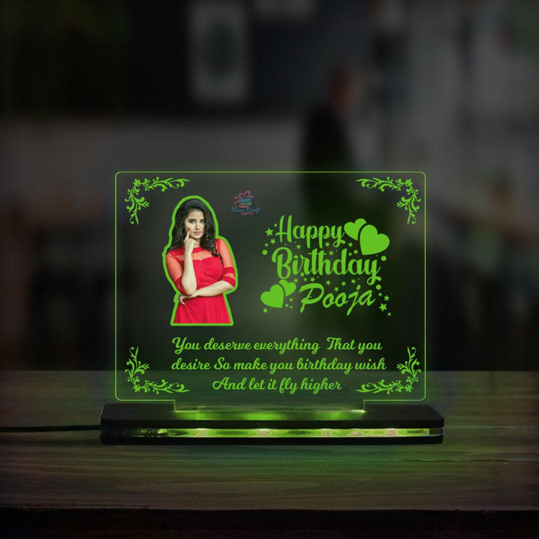 Personalized Acrylic Birthday Multi Led Lamp