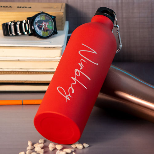 Red Stainless Sipper Water Bottle | Love Craft Gifts