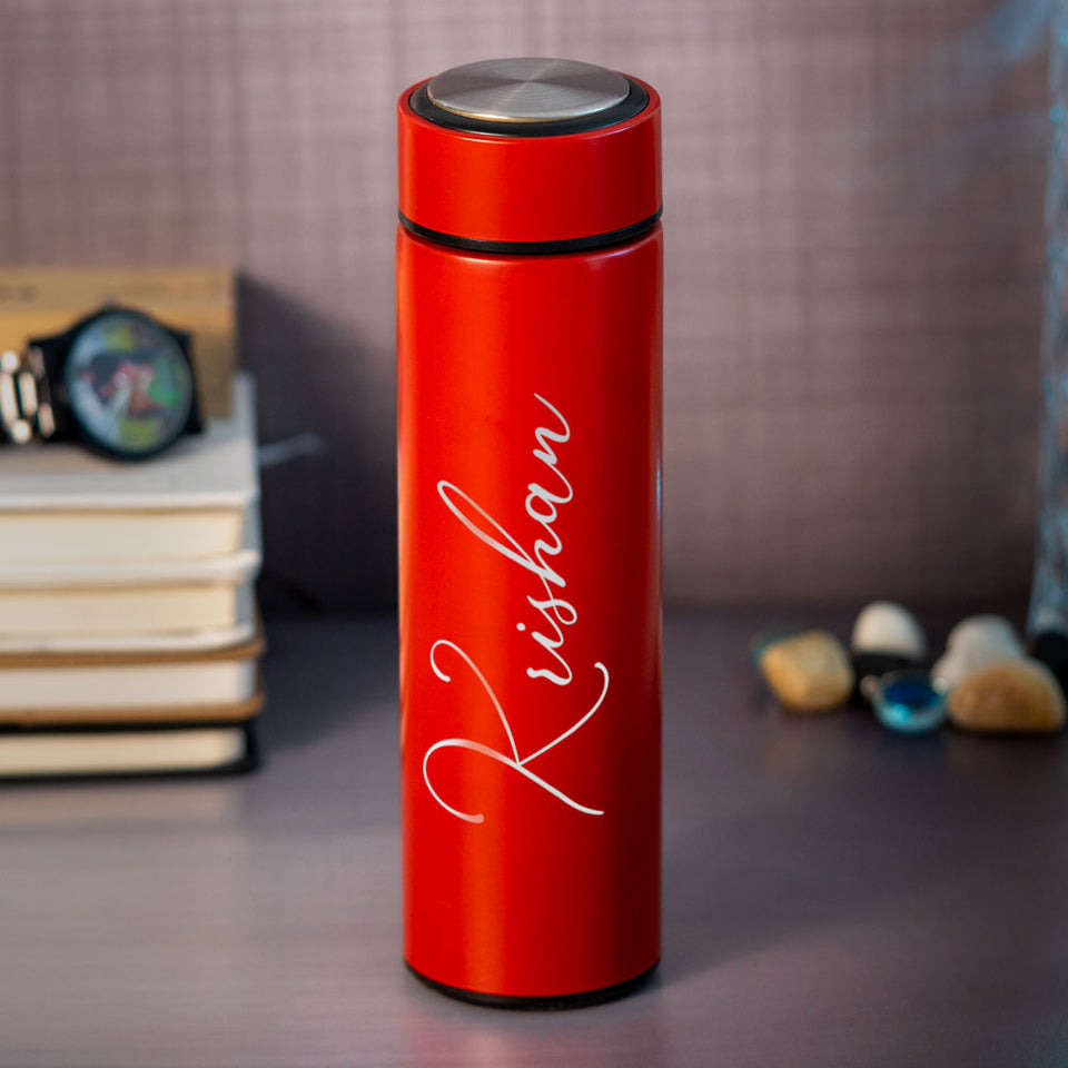 Red Stainless Steel Water Bottle | Love Craft Gifts