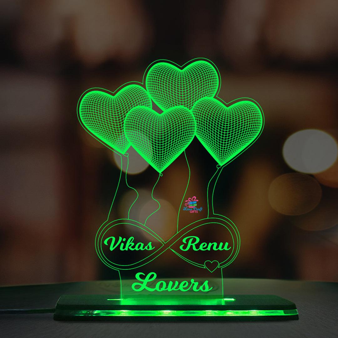 Customized  Acrylic Multicolored LED Lamp