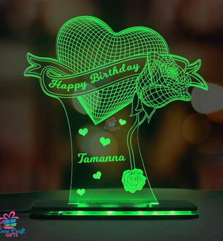 3d Acrylic LED Lamp for birthday Gift