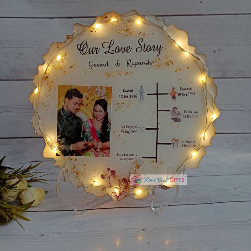 Special Resin Love Story Frame | love craft gift