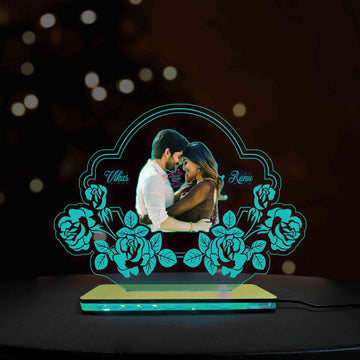 3D Acrylic Multi-Led Table Lamp For Love Partners