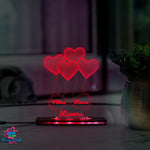 3d Acrylic Multicolored LED Lamp For Her