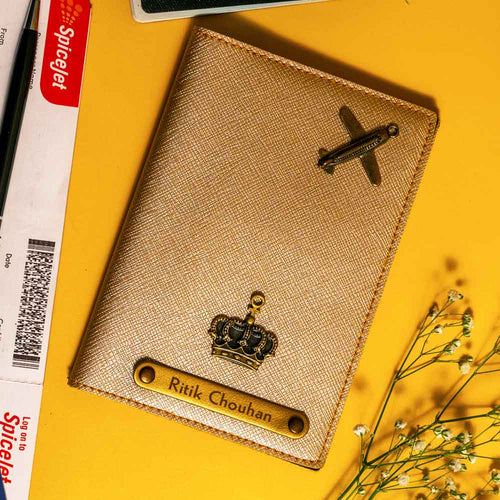Customized Passport Cover With Name & Charm
