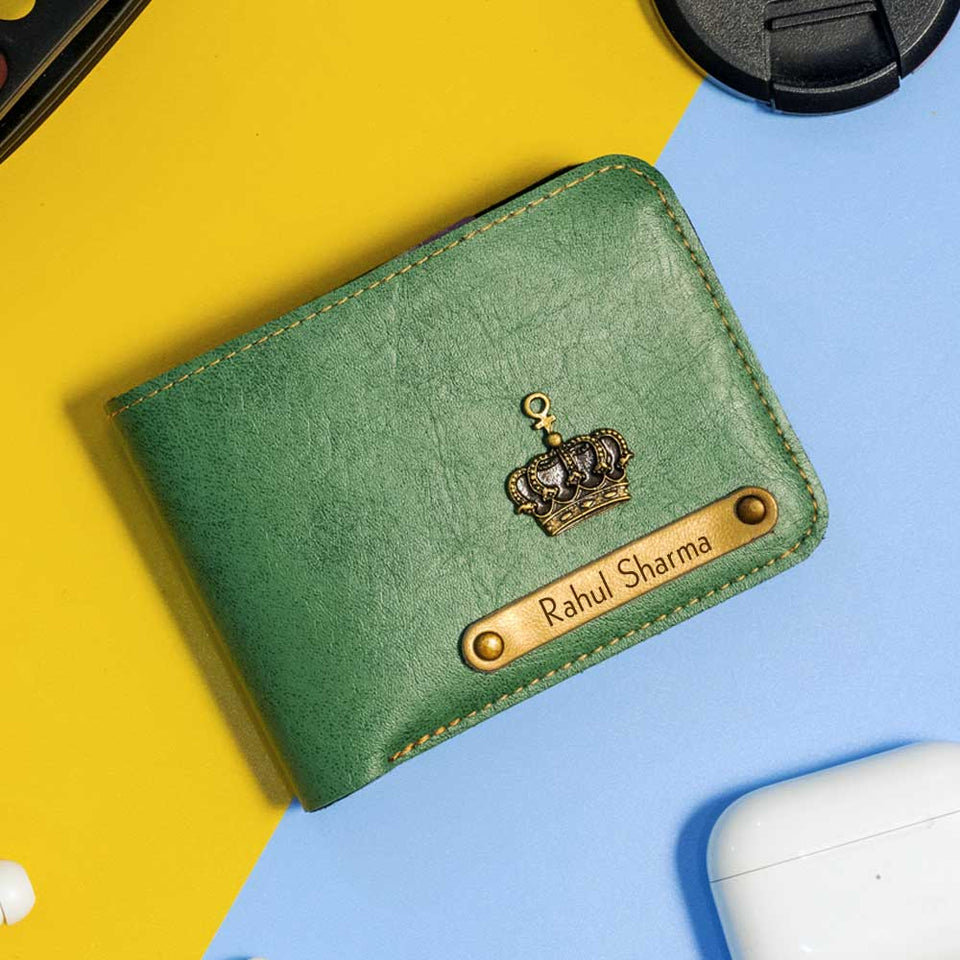 Premium Color Leather Wallet - Green