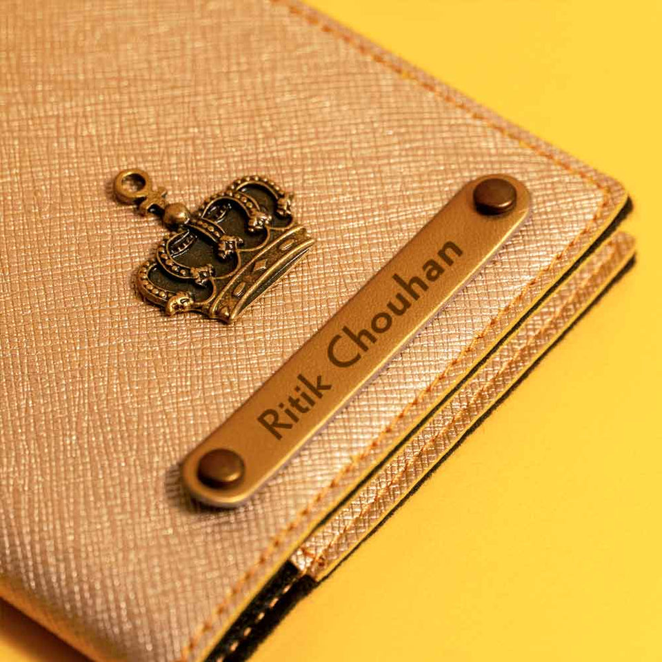 Customized Passport Cover With Name & Charm