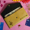Personalized Golden Color Ladies Clutch With Charm