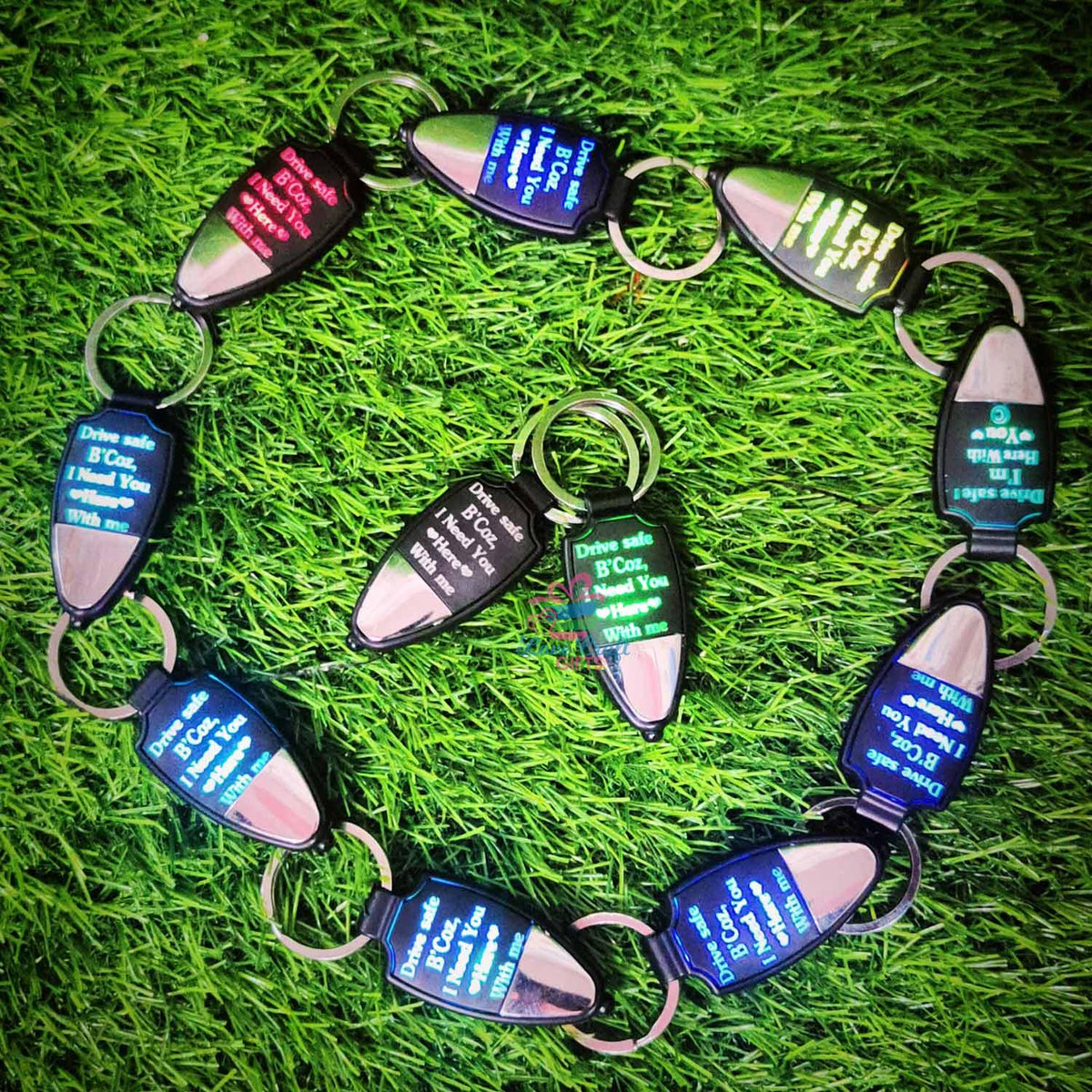 DRIVE SAFE LIGHT KEYCHAIN - love craft gift