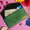 Customized Green Color Ladies Clutch