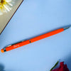 Customized Orange Metallic Finish Ball Pen