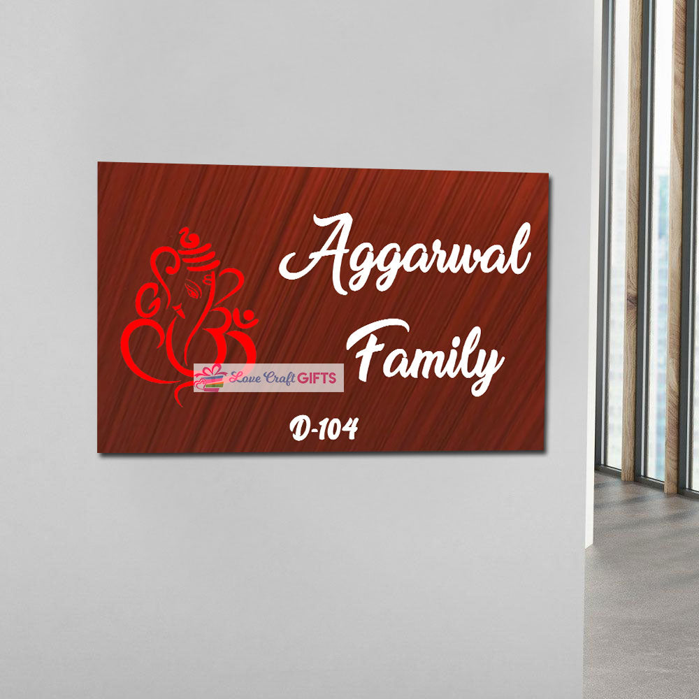 Top Wooden Home Name Plates