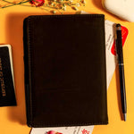 Personalized Black Passport Cover With Name & Charm