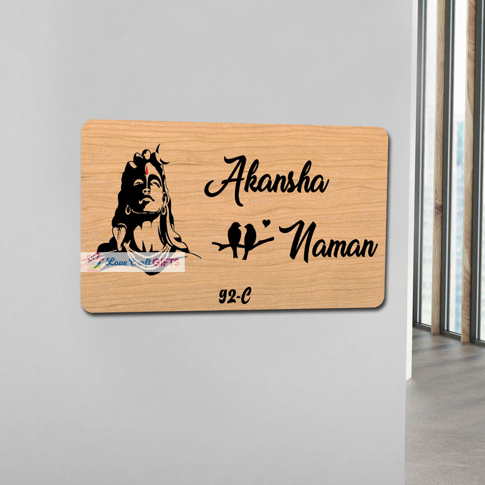Buy Wooden Home Name Plates-12x15"