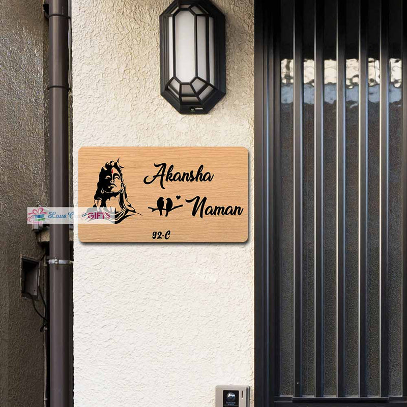 Buy Wooden Home Name Plates-12x15"