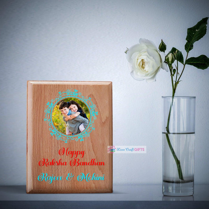 WOODEN PRINTED TABLE FRAME | RAKSHA BANDHAN SPECIAL