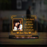 Acrylic Multi-Led Table Lamp For Love Partners