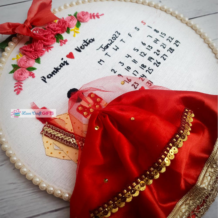 Special Embroidery Hoop For Couple | love craft gift