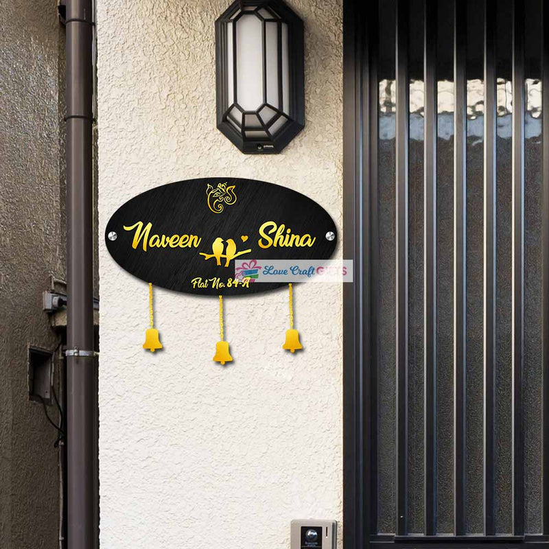 Great Wooden Home Name Plates-12x15"