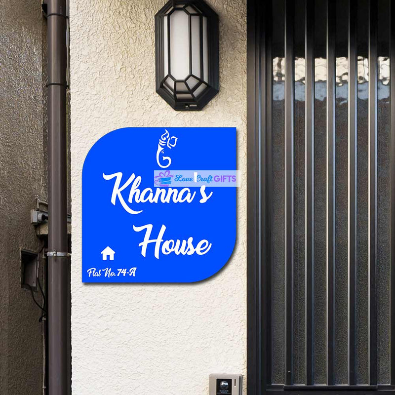 Stylish Acrylic Home Name Plates-12x15"