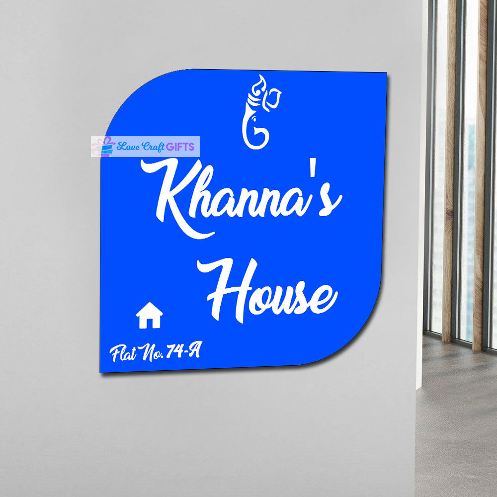 Stylish Acrylic Home Name Plates-12x15"