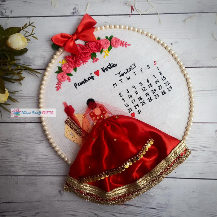 Special Embroidery Hoop For Couple | love craft gift