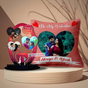 VALENTINE SPECIAL CUSHION AND TABLE TOP COMBO | love craft gift