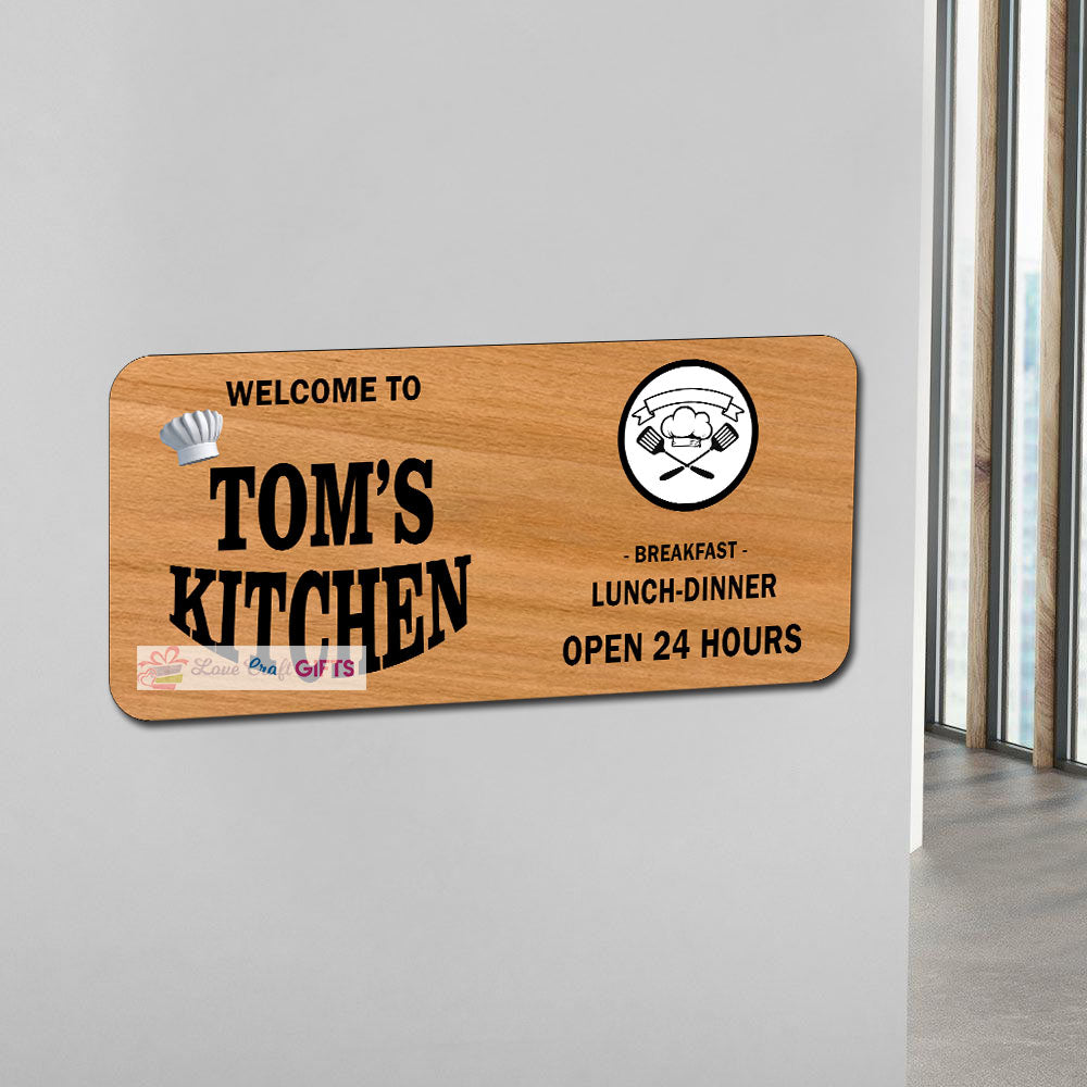 Hotel Wooden Home Name Plates-12x15"