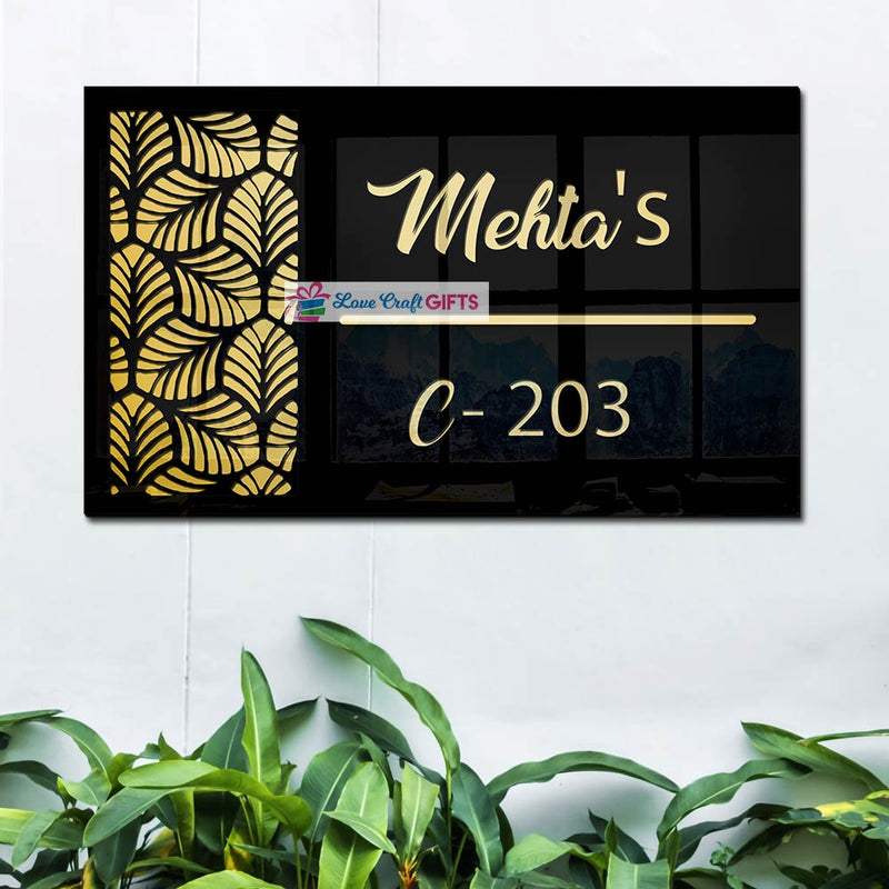 Creative Acrylic Home Name Plates-12x15"