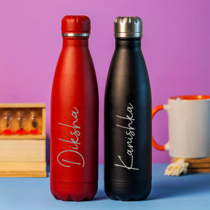 Best Personalized Red Stainless Steel Water Bottle