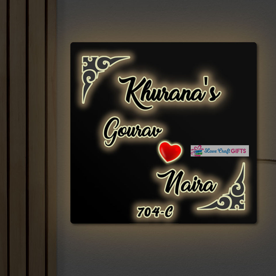 LED Name Plates For Home