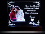 Couple Acrylic Anniversary Multi Led Lamp | love craft gift