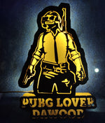 Customized Light Frame For PubG Lovers | love craft gift