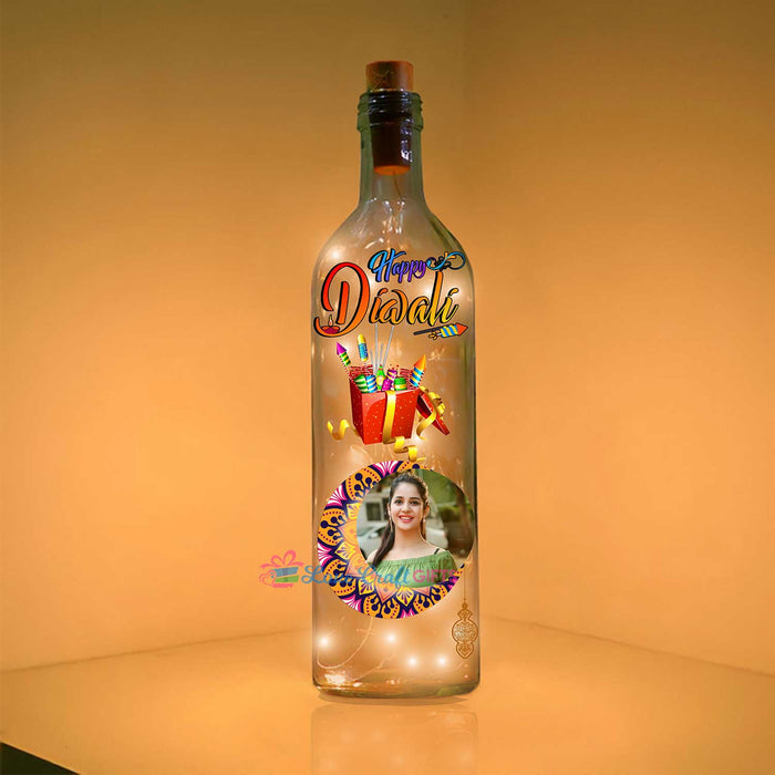 DIWALI SPECIAL PERSONALISED LED BOTTLE LAMP | love craft gift