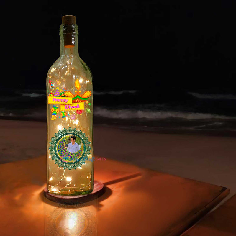 DIWALI SPECIAL PERSONALISED LED BOTTLE LAMP | love craft gift