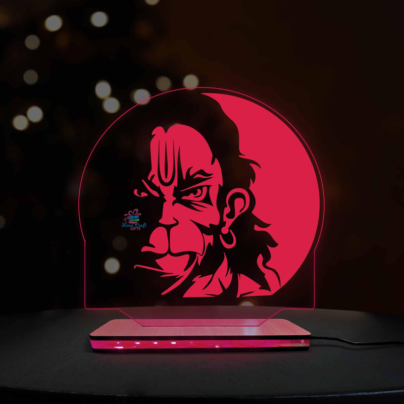 3d Acrylic Hanuman LED Lamp