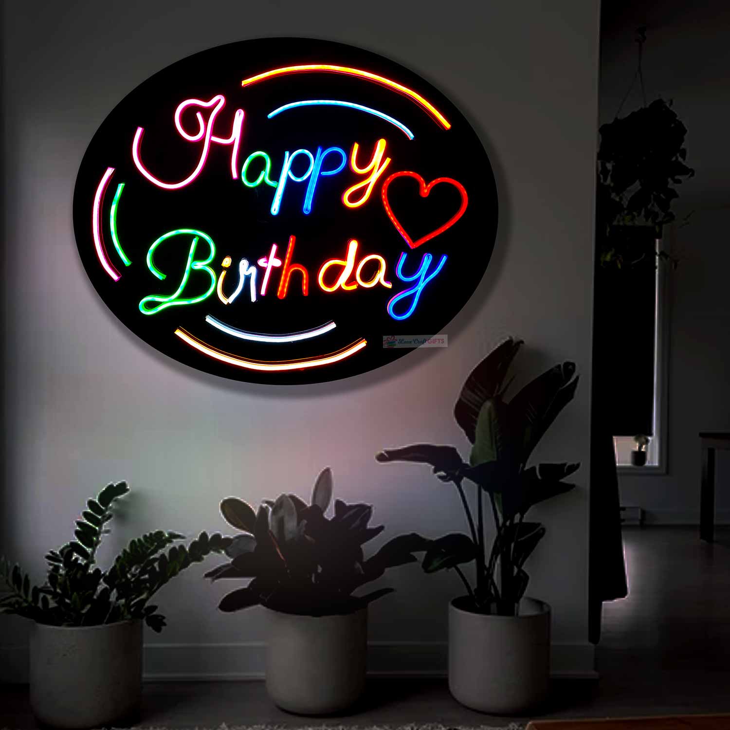 HAPPY BIRTHDAY MULTI-LIGHT NEON | love craft gift