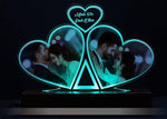 3D Acrylic Heart Multi-Led Table Lamp