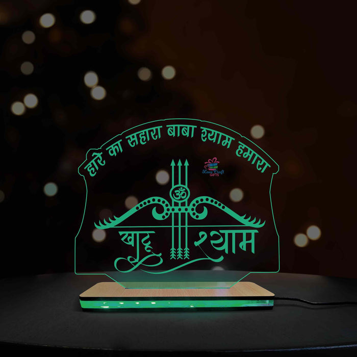 3d Acrylic Khatu Shyam LED Lamp