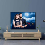 KARWA CHAUTH SPECIAL DIGITAL CANVAS OIL PAINTING - 0