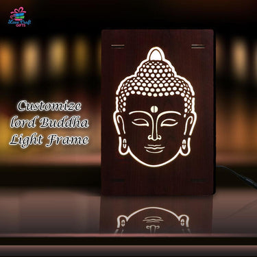 lord budha led table lamp love craft gift - 0