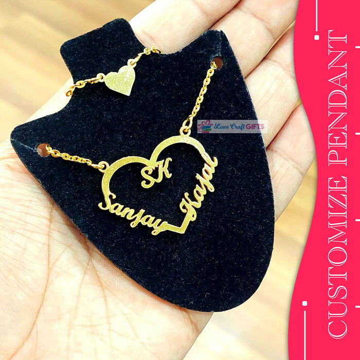 CUSTOMIZE HEART PENDANT - 0