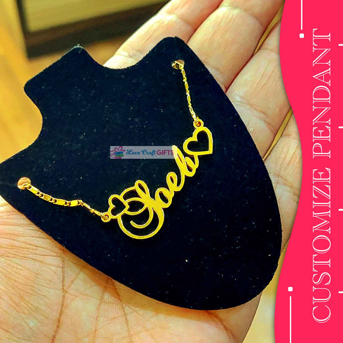 CUSTOMIZE NAME PENDANT | love craft gift