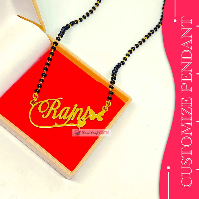 CUSTOMIZE NAME PENDANT love craft gift - 0