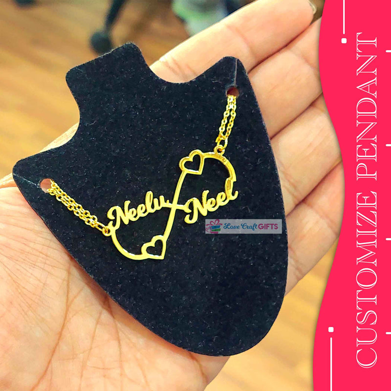 CUSTOMIZE INFINITY PENDANT | love craft gift