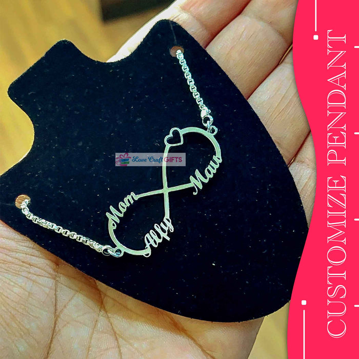 CUSTOMIZE INFINITY PENDANT | love craft gift